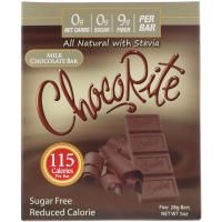 HealthSmart Foods, Inc., ChocoRite, молочный шоколад, без добавления сахара, 5 батончиков, (28 г) каждая