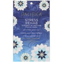 Pacifica, Stress Rehab Coconut & Caffeine Facial Mask, 1 Mask, 0.67 fl oz (20 ml)