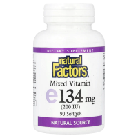 Natural Factors, Смешанный витамин E 200 МЕ, Витамин E, 90 желатиновых капсул