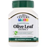21st Century, Olive Leaf Extract, Standardized, 60 Vegetarian Capsules