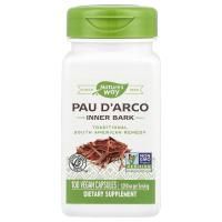 Nature's Way, Внутренняя кора Pau D'Arco, 1090 мг, 100 веганских капсул (545 мг в каждой капсуле)