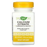 Nature's Way, Calcium Citrate, 500 mg, 100 Capsules