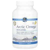 Nordic Naturals, Arctic Omega, лимон, 1000 мг, 180 мягких желатиновых капсул