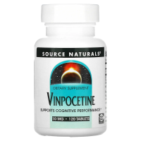 Source Naturals, Винпоцетин (Vinpocetine), 10 мг, 120 таблеток