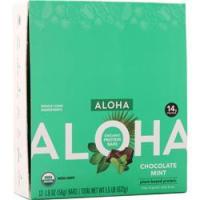 Aloha Bay, Органический Протеиновый Батончик - Шоколадная Мята на растительной Основе 12 батончиков