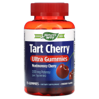 Nature's Way, Tart Cherry, Ultra Gummies, вишня, 400 мг, 75 жевательных таблеток