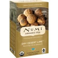 Numi Tea, Organic Tea, Herbal Teasans, Dry Desert Lime, Caffeine Free, 18 Tea Bags, 1.4 oz (39.6 g) Each