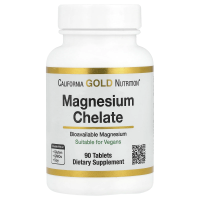 California Gold Nutrition, хелат магния, 210 мг, 90 таблеток