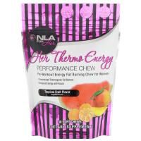 NLA for Her, Her Thermo Energy, жевательные конфеты для эффективности, со вкусом тропических фруктов, 30 мягких жевательных конфет