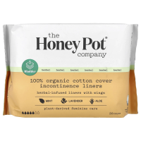 The Honey Pot Company,  Хлопковые прокладки с крыльями на травах, прокладки от органического недержания, 20 шт.