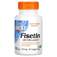 Doctor's Best, физетин с Novusetin, 100 мг, 30 вегетарианских капсул