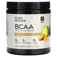 Dr. Mercola, Pure Power BCAA + бета - аланин, тропический пунш, 333 г (11,7 унции)