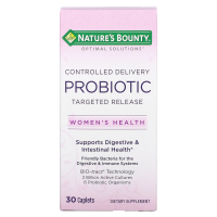 Nature's Bounty, Optimal Solutions, для женского здоровья, пробиотик для контролируемой доставки, 30 капсул