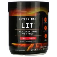 GNC Beyond Raw, LIT, Clinically Dosed Pre-Workout, Fruit Punch, 14.01 oz ( 397.2 g)