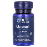 Life Extension, Мелатонин, 3 мг, 60 пастилок
