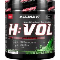 ALLMAX Nutrition, H:VOL, Предтренировочный комплекс с оксидом азота + средство для увеличения тока крови, Зеленое яблоко и мартини, 285 г