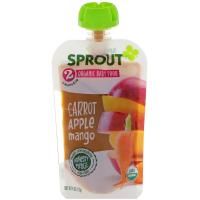 Sprout Organic, Детское питание, этап 2, морковь, яблоко, манго, 113 г