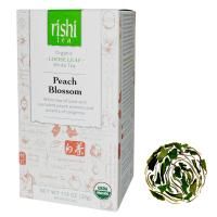 Rishi Tea, Органический листовой белый чай, цветки персика, 1,13 унции (32 г)