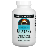 Source Naturals, Энергетическое средство гуарана, 900 мг, 200 таблеток