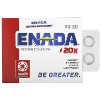 ENADA, Кофермент заряжающий энергией, Mojo, 20 мг, 30 пастилок