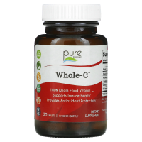 Pure Essence, Whole C, витамин С, 30 таблеток