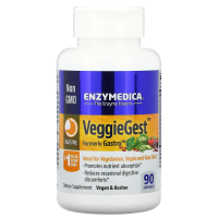 Enzymedica, VeggieGest (предыдущее название Gastro), 90 капсул