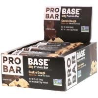 Pro Bar, Base, протеиновый батончик 20 г, песочное тесто, 12 батончиков, 2,46 унций (70 г) в каждом батончике
