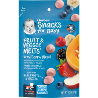 Gerber, Fruit & Veggie Melts, Very Berry Blend, Crawler 8+ Months, 1.0 oz (28 g)