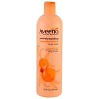 Aveeno, Питательный гель для душа, обогащенный антиоксидантами, белый персик + имбирь, 16 жидких унций (473 мл)