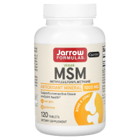 Jarrow Formulas, MSM , метил сульфонил метан, 1000 мг, 120 легко растворимых таблеток