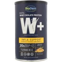 Biochem, 100% изолят сывороточного протеина, W+ Infla-Support, куркума, 10,6 унц. (301 г)
