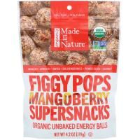 Made in Nature, Органический продукт, Figgy Pops, Mangoberry Supersnacks, 4,2 унц. (119 г)
