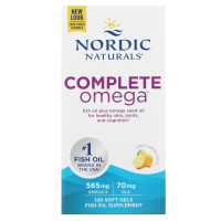 Nordic Naturals, Омега Комплекс с лимоном, 1000 мг, 120 гелевых капсул