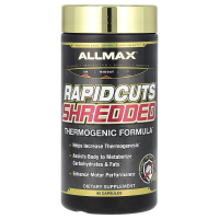 ALLMAX Nutrition, Rapidcuts Shredded, настоящий сжигатель жира все-в-одном, 90 капсул