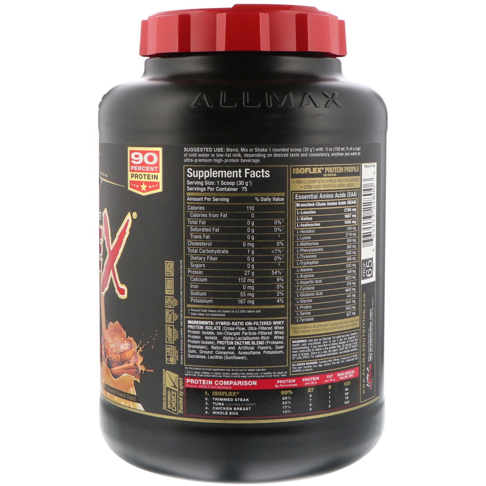 Complete whole. Изолят протеина ALLMAX. ALLMAX Nutrition, 100% чистый кофеин. 100 Whey Protein professional Nutrition information. Ультра 100.5.