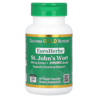 California Gold Nutrition, St. John's Wort Extract, EuroHerbs, European Quality, 300 mg,  60 Veggie Caps