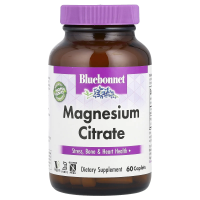 Bluebonnet Nutrition, цитрат магния, 400 мг, 60 капсул