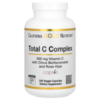 California Gold Nutrition, Total C Complex, 500 мг, 240 растительных капсул