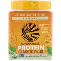 Sunwarrior, Classic Plus Protein, из органического растительного сырья, натуральный, 13,2 унции (375 г)