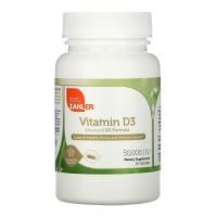 Zahler, Vitamin D3, 50000 МЕ, 10 Capsules