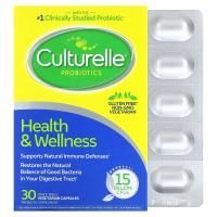 Culturelle, Пробиотик для поддержки здоровья и хорошего самочувствия, 30 вегетарианских капсул