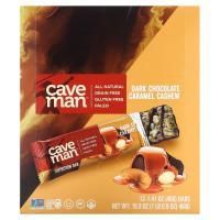 Caveman Foods, Nutrition Bars, темный шоколад, карамель и кешью, 12 батончиков по 40 г (1,41 унции)
