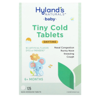 Hyland's Naturals, Для малышей, Tiny Cold, от 6 месяцев, 125 быстрорастворимых таблеток