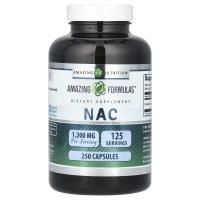 Amazing Nutrition, NAC, 1200 мг, 250 капсул (600 мг в капсуле)