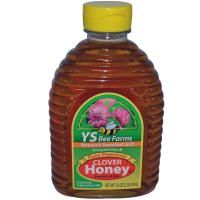 Y.S. Eco Bee Farms, Чистый высококачественный клеверный мед, 32 унции (2 фунта) 907 г