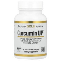 California Gold Nutrition, Curcumin UP, Формулы воспаления, 30 рыбных желатиновых мягких гелей