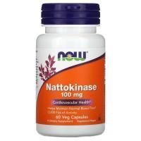 Now Foods, Наттокиназа, 100 мг, 60 капсул растительного происхождения