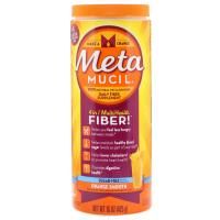 Metamucil, MultiHealth Fiber 4 в 1, шелуха семян подорожника, без сахара, коктейль с апельсиновым вкусом, 160 капсул