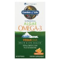 Minami Nutrition, VeganDHA, сверхкритическая добавка Омега-3, апельсиновый аромат, 60 мягких желатиновых капсул