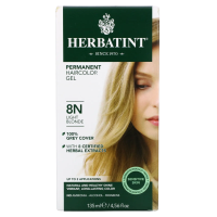 Herbatint, Перманентная травяная краска-гель для волос, 8N, светлый блондин, 4,56 жидкой унции (135 мл)